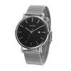 Burei Men’s Watches, Ultra Thin, Black, Minimalist Quartz with Date