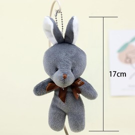 YouYuer Easter Eggs for Filling, 10 Pieces Easter Eggs with Easter Bunny Plush Toy, Easter Eggs Plastic with Plush Rabbit, Rabbit Cuddly Toy, Easter Decoration, Easter Party Accessories, Gift for