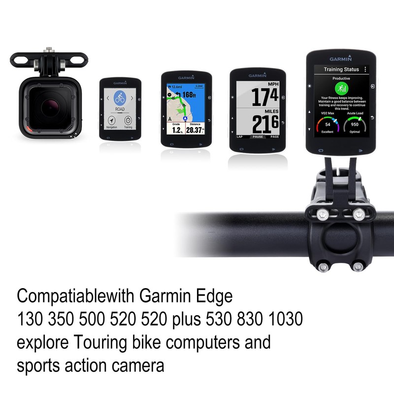 KREMORV Bike Mount Adjustable Out Front Extended Bicycle Computer Mount