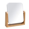 YEAKE Vanity Makeup Mirror with Natural Bamboo Stand, 8 Inch