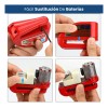 *Candado de Disco Freno Para Moto Antirrobo Con Alarma 110dB
