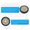 PATIKIL 6" Air Compressor Wheels, Universal Air Compressor Wheel Replacement
