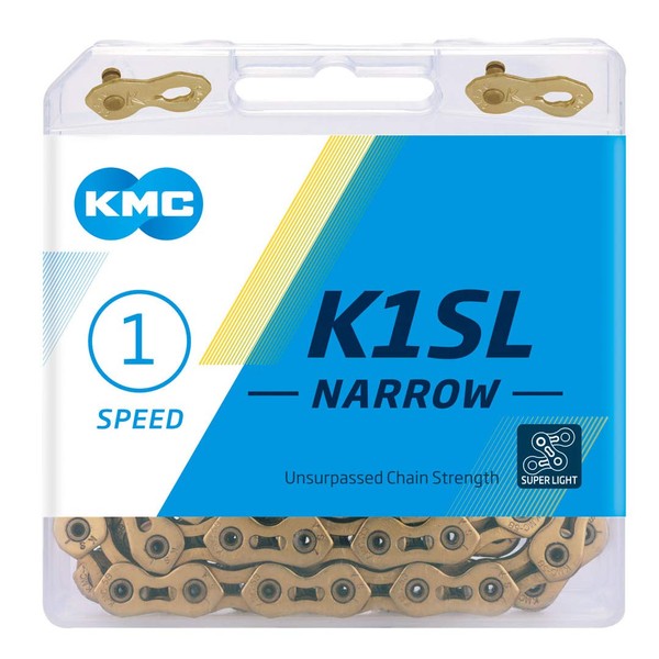 KMC Unisex's K1sl Narrow Chain, Ti-Ni Gold, 100 Link