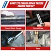 61Pcs Thread Repair Kit, UNC, UNF & Metric Thread Chaser