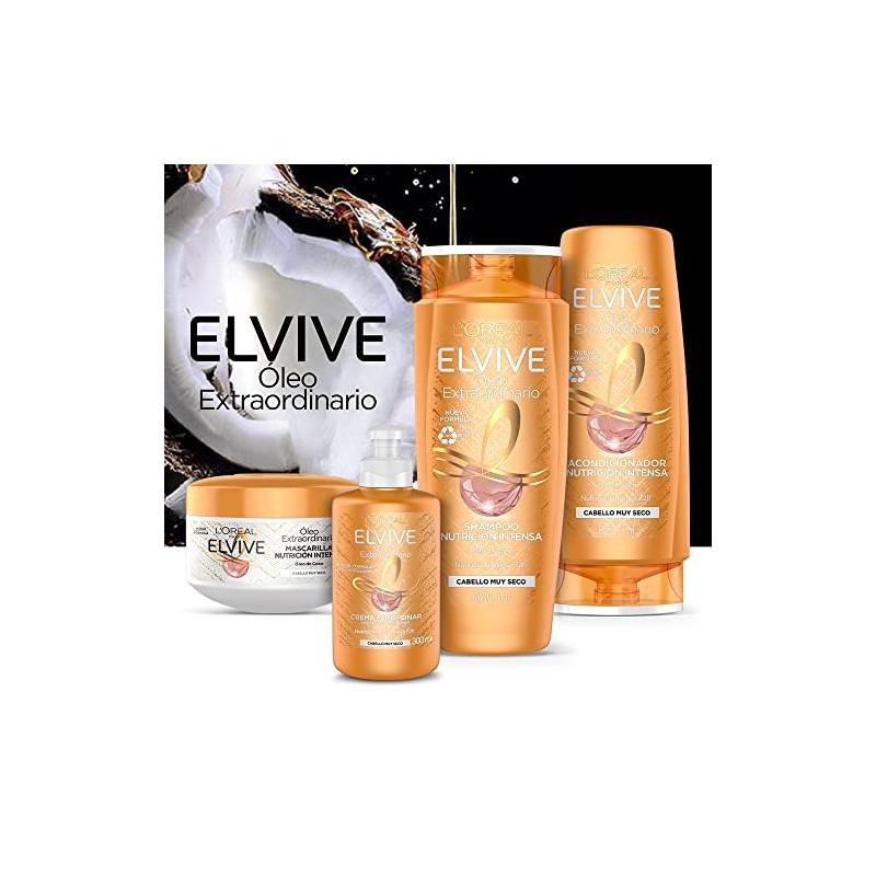 L'Oreal Paris Shampoo, Oleo Coco Elvive, 680 ml
