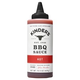 Kinder's, Hot Barbeque Sauce, 15.5 Ounce