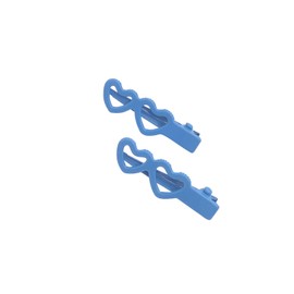 2PCS Love Heart Hair Clips for Women Girls Small Hairpins Cute Hair Barrettes Duckbill Hair Accessories Dark Blue