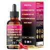 MILIVOL 5in1 Cayenne Pepper Liquid Drops with Hawthorn Berry and