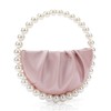 CARIEDO Pearl Soft Face Pleated Handbag Advanced Evening Bag Party
