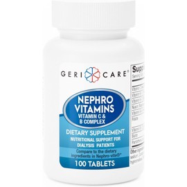 GeriCare Nephro Vitamin C & B Complex 100 Tablets (Pack Of 3 Bottles)
