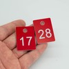 StayMax ABS Plastic Numbered Tags for Rectangle Key Number Disc