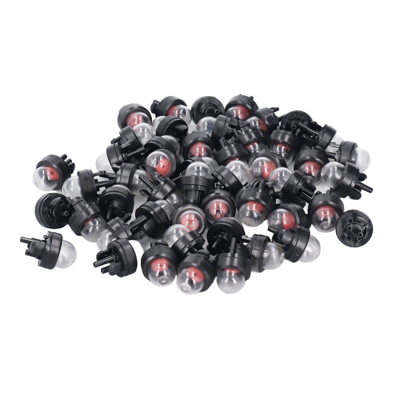 50Pcs Carburetor Primer Bulb Chainsaw Trimmers Rubber Hand Pump Supplies