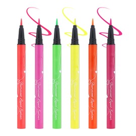 WENJLYJ 6 PCS Eyeliner Pencils,Professional Long Lasting Waterproof Makeup Pencils,Highly Pigmented Inner Corner Eye Highlighter Eyeliner Pencil Eye Liner Pen Sets for Women