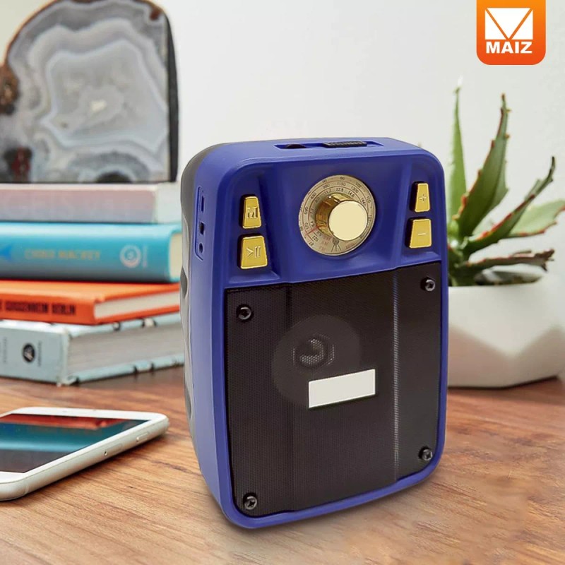 Maíz Bocina Inalambrica Bluetooth Radio Fm Recargable Usb