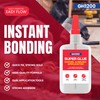 GH1200 (2-in-1) Super Glue with Brush Applicator & Nozzle, Mess