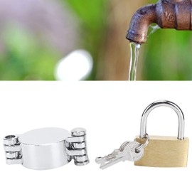 Outdoor Faucet Lock,Gate Valve Lockout and Safety Padlock Hose Bib Lock Water Spigot Lock House Garden Farm Accessory for Water Spigot Faucet Knob