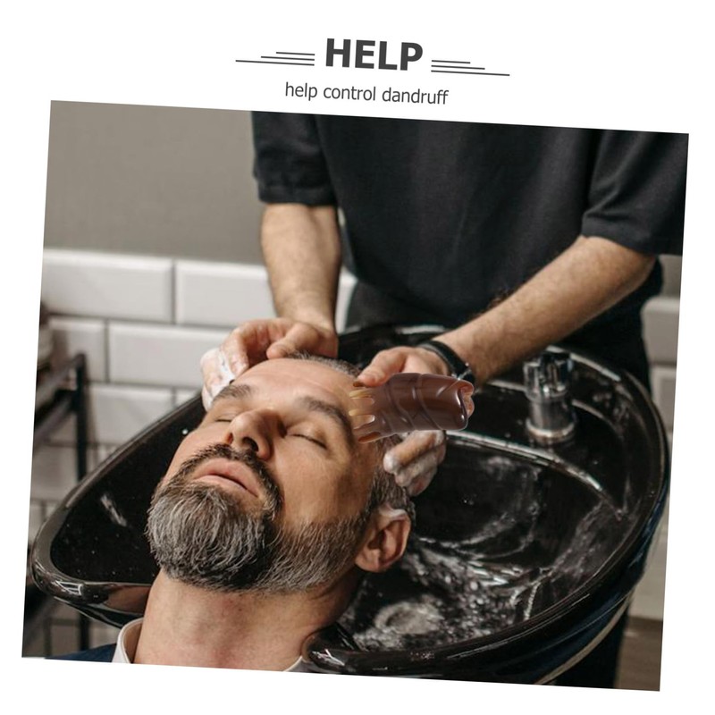 Beavorty 3pcs Hair Shampoo Brush Scalp Ergonomic Design for Healthy