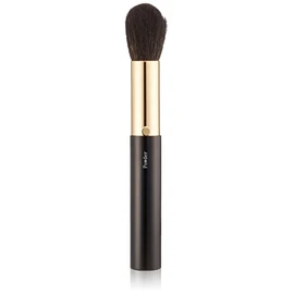 Kumano Hiroshima Prefecture Makeup Brush, Portable Cheek Brush, Ash Squirrel/Coarse Light Peak (Goat)