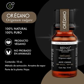 BIENAT AROMATERAPIA Aceite Esencial de Orégano 10mL