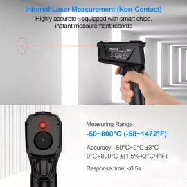 Mestek Infrared thermometer temperature Meter with K Probe