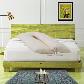 Teddy Fleece Full Body 9FT Feet U Shaped Orthopaedic Pillowcase Cover With Zip Pregnancy Maternity Nursing Super Soft Snug Cuddles Pillowcase U Cover Cream 75cm x 135cm Approximate