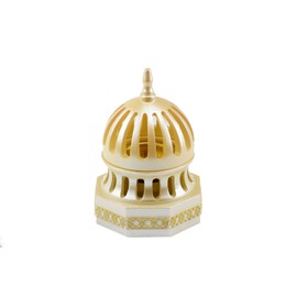 Intense Oud Classic Traditional Dome Style Closed Incense Bakhoor Burner - Beige