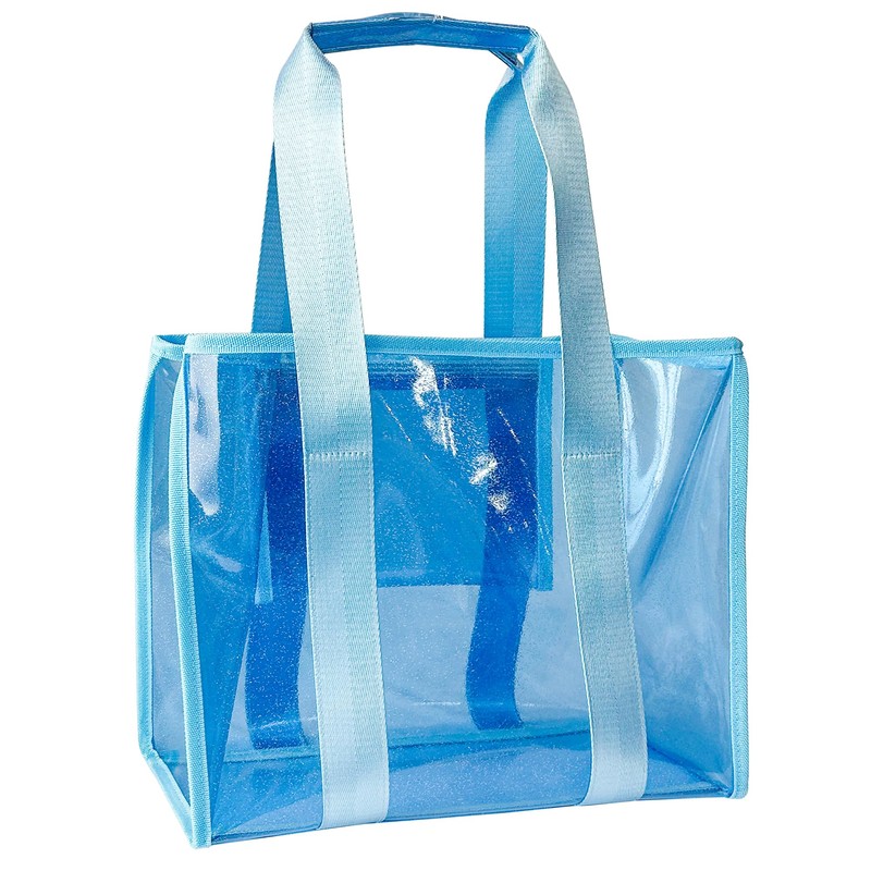 TotePrint Shiny PVC Beach Bag - Waterproof Shopper for Beach,