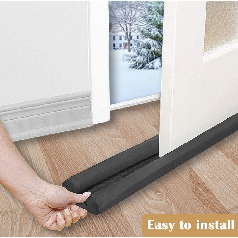 MOXVIO Draft Excluder for Doors, Double Under Door Draught Excluder,