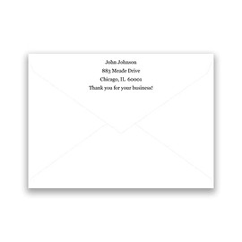 Premium Custom Return Address Greeting Card Envelopes - A-7 Envelopes 5.25" x 7.25" - 50 Envelopes - Made in the U.S.A. (White)