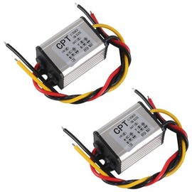 2PCS 12V to 6V Car Power Voltage Converter DC 9V-22V 12V to DC 6V Buck Voltage 3A 18W Waterproof High Efficiency Step Down Volt Module Power Supply Adapter for Auto Car Truck Vehicle Boat Solar System