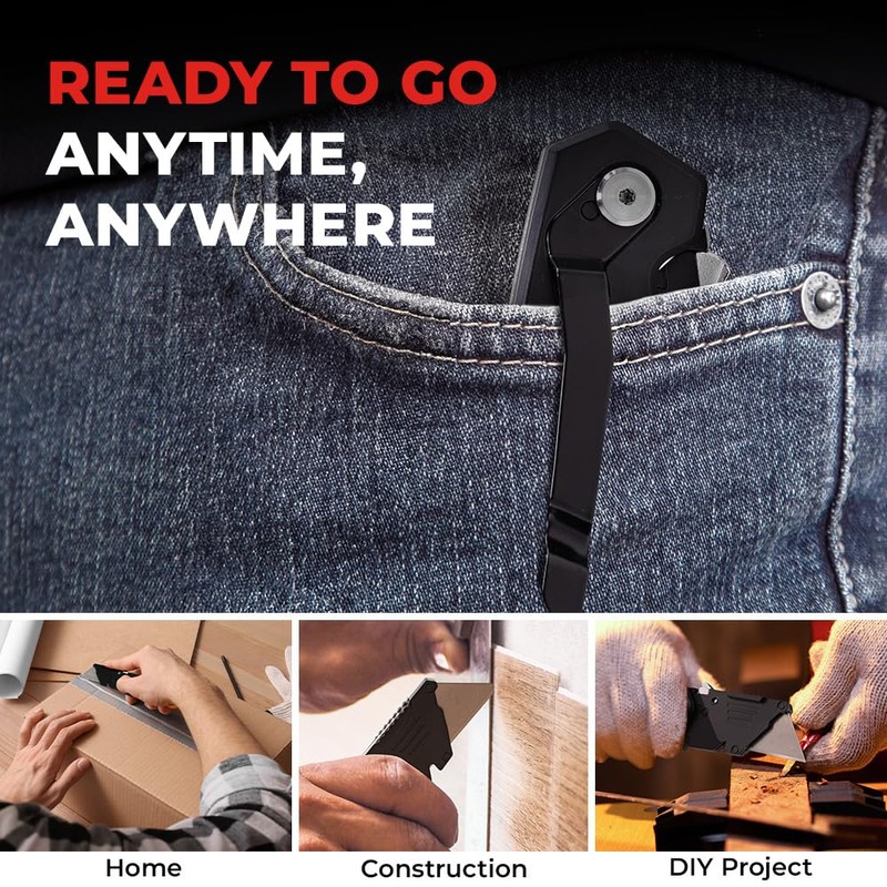 Magpie Utility Knife, Set of 2 Premium Folding Knife, Easily