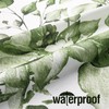 Gibelle Olive Green Eucalyptus Shower Curtain, Watercolor Plant Leaves with