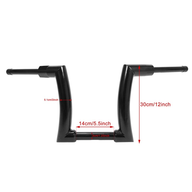 Unbranded HANDLEBARS 12" RISE DNA MONSTER FAT APE 2'' HANGER