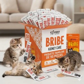 Kit 50 Premios Para Gato Cuidado Renal Probióticos Salmon                                                                                             