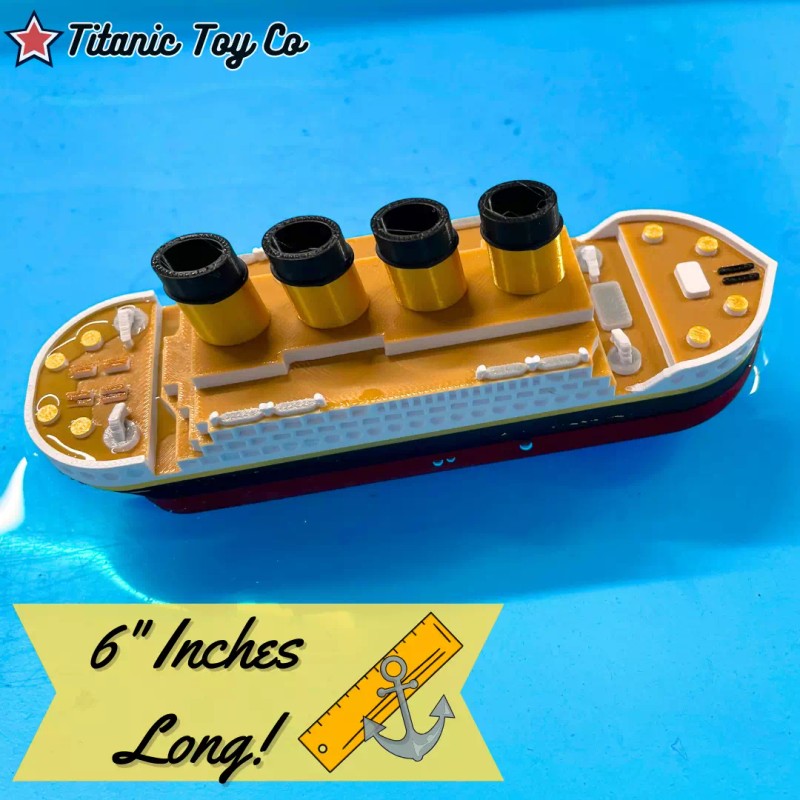 6" Titanic Bath Boat And Pool Toy, Titanic Model Titanic