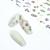 5D Embossed Nail Stickers for Nail Art - Self-Adhesive Floral