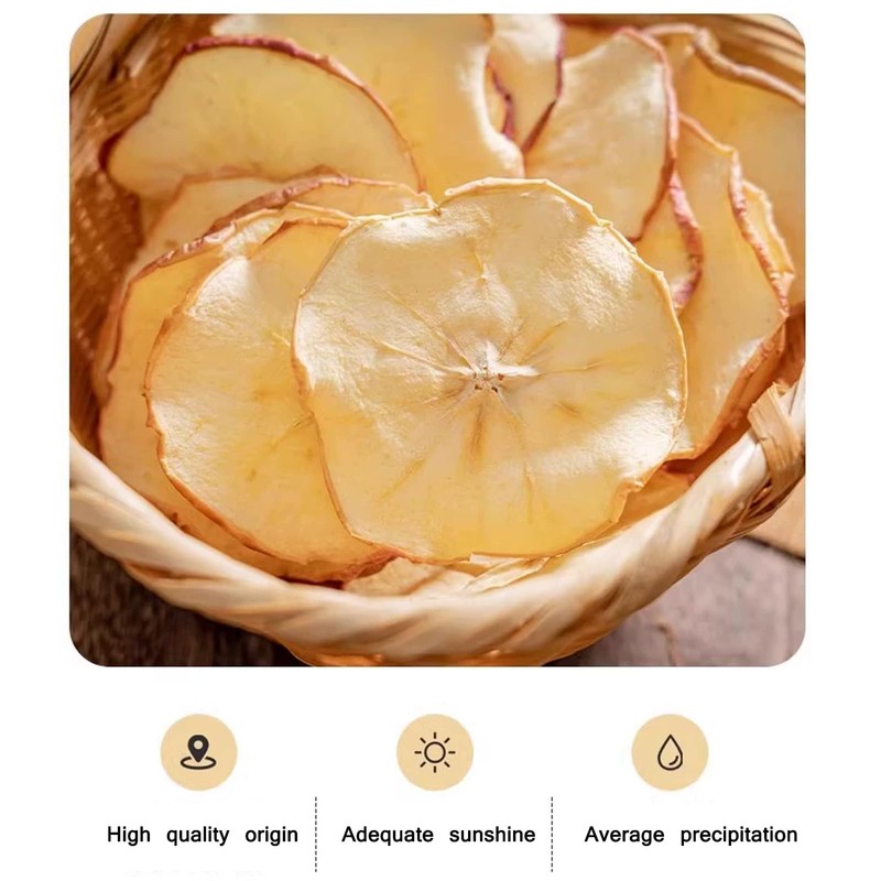 Sliced Apples, Apple Slices, Dried Apples-No Sugar Added, Natural Sweetness,