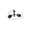 Sosoport 3pcs Anemometer Cup for Wind Speed Measurement Durable Wind