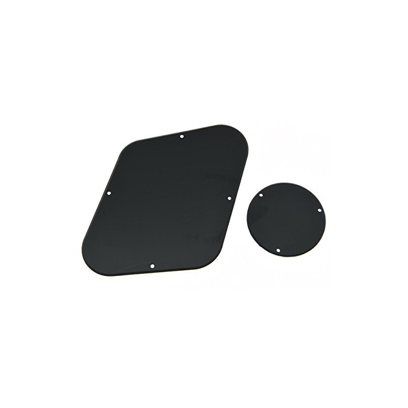 Kaish Rear Solid 1-Ply Black Control Plate Switch Plate Cavity