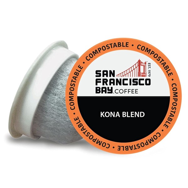 SF Bay Coffee Kona Blend 80 Ct Medium Roast Compostable