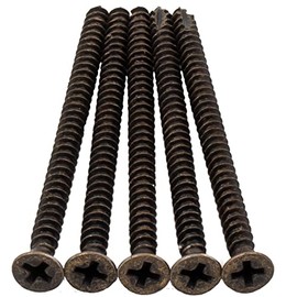 Stone Harbor Hardware Door Hinge Screws, #9 x 2-3/4", 100-Pack, Antique Brass