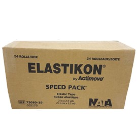 Actimove Elastikon Elastic Adhesive Tape, 2" x 2.5', 24-Count – Compression Support for Sprains, Strains, Muscle Injuries, Sports Recovery & Securing Bandages with Durable, Flexible Design