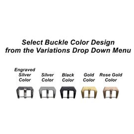 NICKSTON Embossed Brown and Orange Genuine Leather Band Compatible with Garmin Venu, Approach S40 CT10, Forerunner 245 645 Music Smartwatch Strap Pins Tool T20 (1. Engraved Silver Color Buckle)