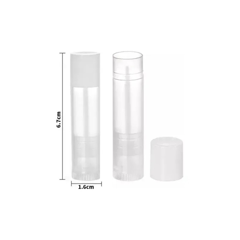 100pzs Tubos De Barra Labial De Labios Translúcidos De 5ml