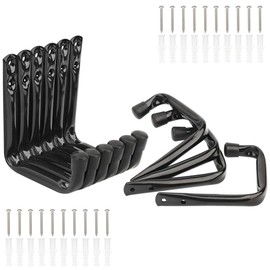 pipabiba 10 Pack Wall Mount Garage Storage Hooks, 10cm Heavy Duty Steel Utility Hanger for Organize Garden Tools, Bags, Hoses, Toy (11.5cm x 10cm)
