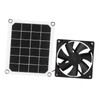 6V 10W Outdoor Solar Power Panel Exhaust Fan USB Charging