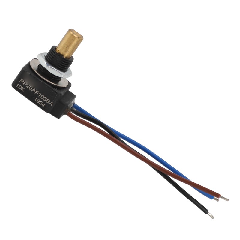 Rotary Potentiometer with Connector Wire 10K Ohm Linear Taper Adjustable