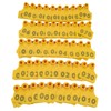 100Pcs TPU Pig Cow Ear Tag with Number 001‑100 Ear