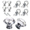 UpTuoLi Crystal Knobs, Knobs for Dresser Drawers, 5Pcs Drawer Knob