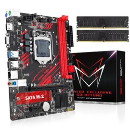 MACHINIST H81 LGA 1150 Motherboard with 2x8GB 1600MHz DDR3 RAM Memory, Intel 4th Gen for Core i3,i5,i7/Xeon E3 V2/Pentium, Micro ATX, PCIe 2.0, NGFF M.2, Gigabit LAN